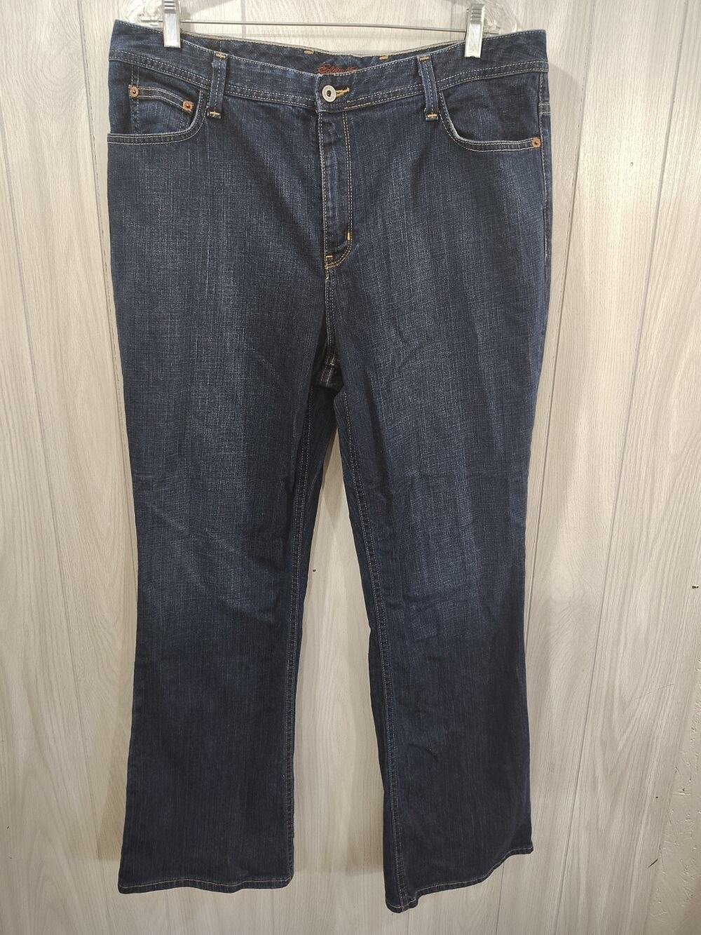 Vintage Women's Eddie Bauer Premium Denim Jeans Size 16 R Made In Mexico Western